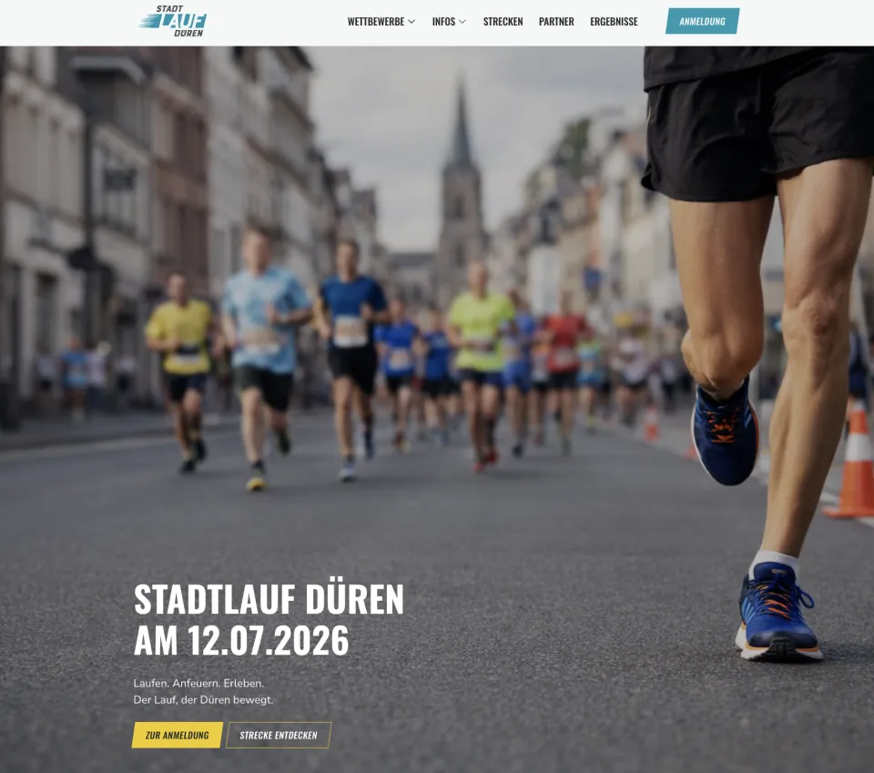 Vorschau der Website Stadtlauf Düren
